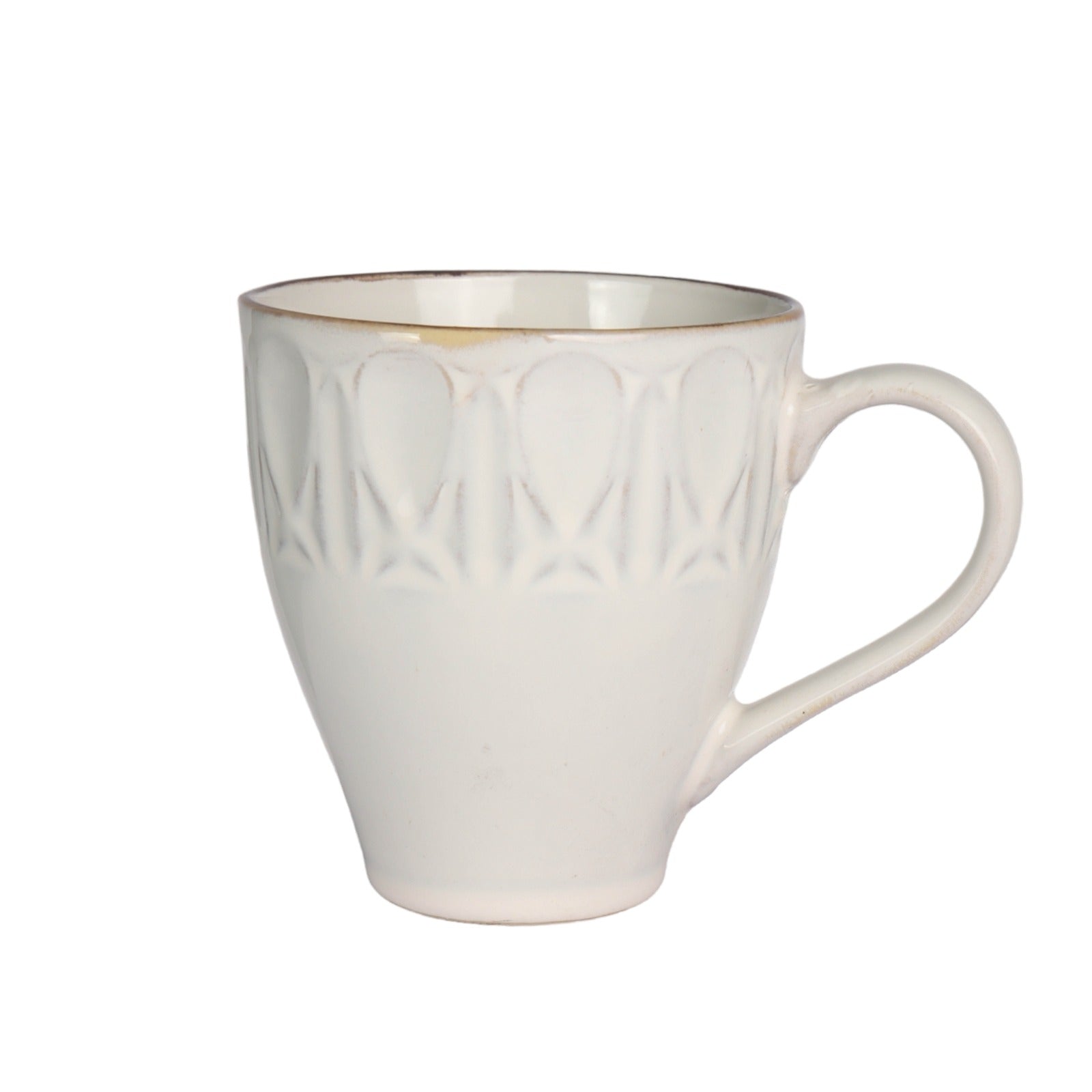 Ceramic Coffee Mug Embossed Reactive Design Colour SZL108-4