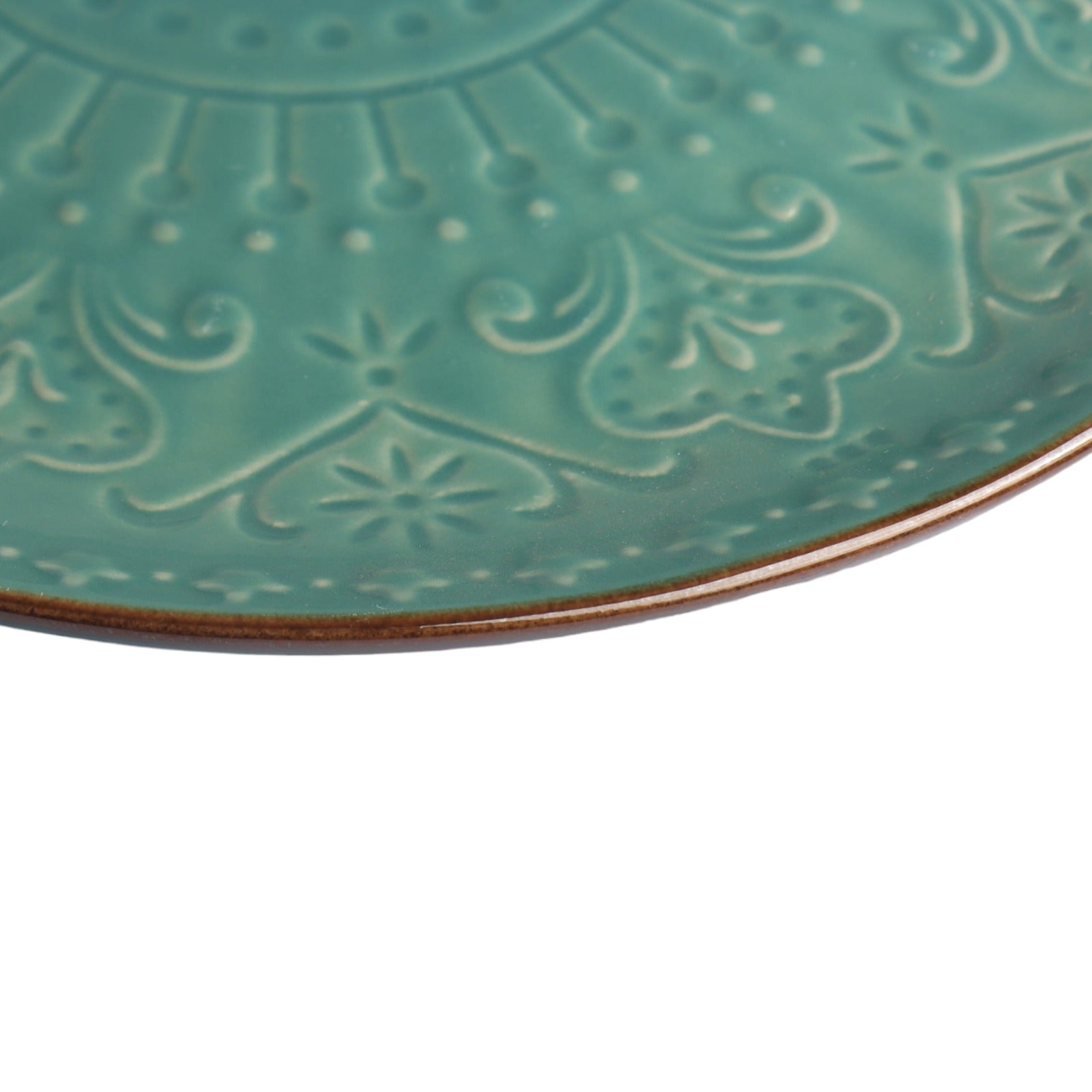 Dinner Plate 26.5cm Embossed Reactive Design Colour SZL114-1