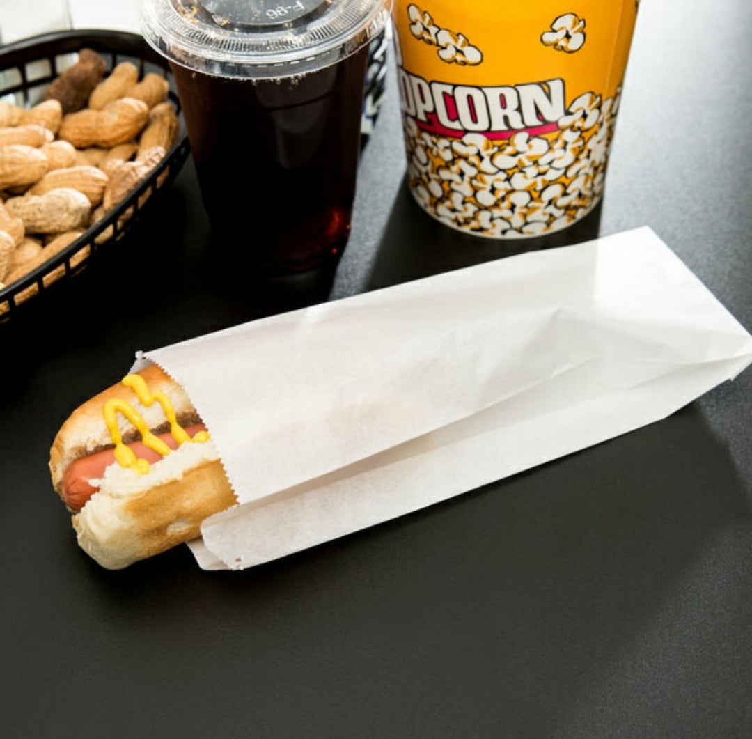 Greaseproof Paper Hot Dog Bags 100pack