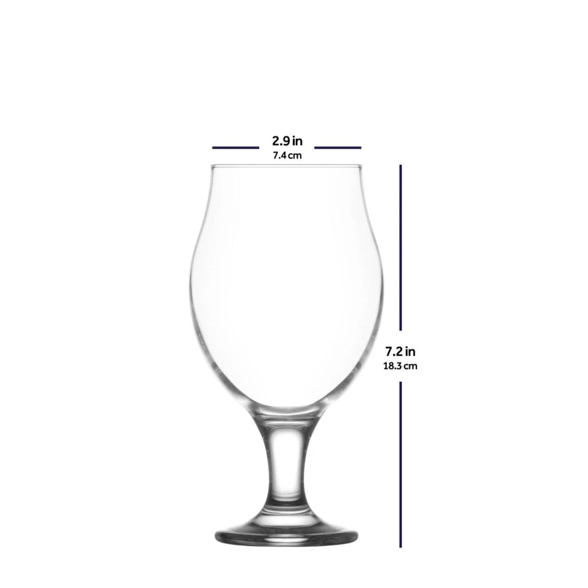 LAV Glass Tumbler 570cc Angeilna Beer 6pack SW091B