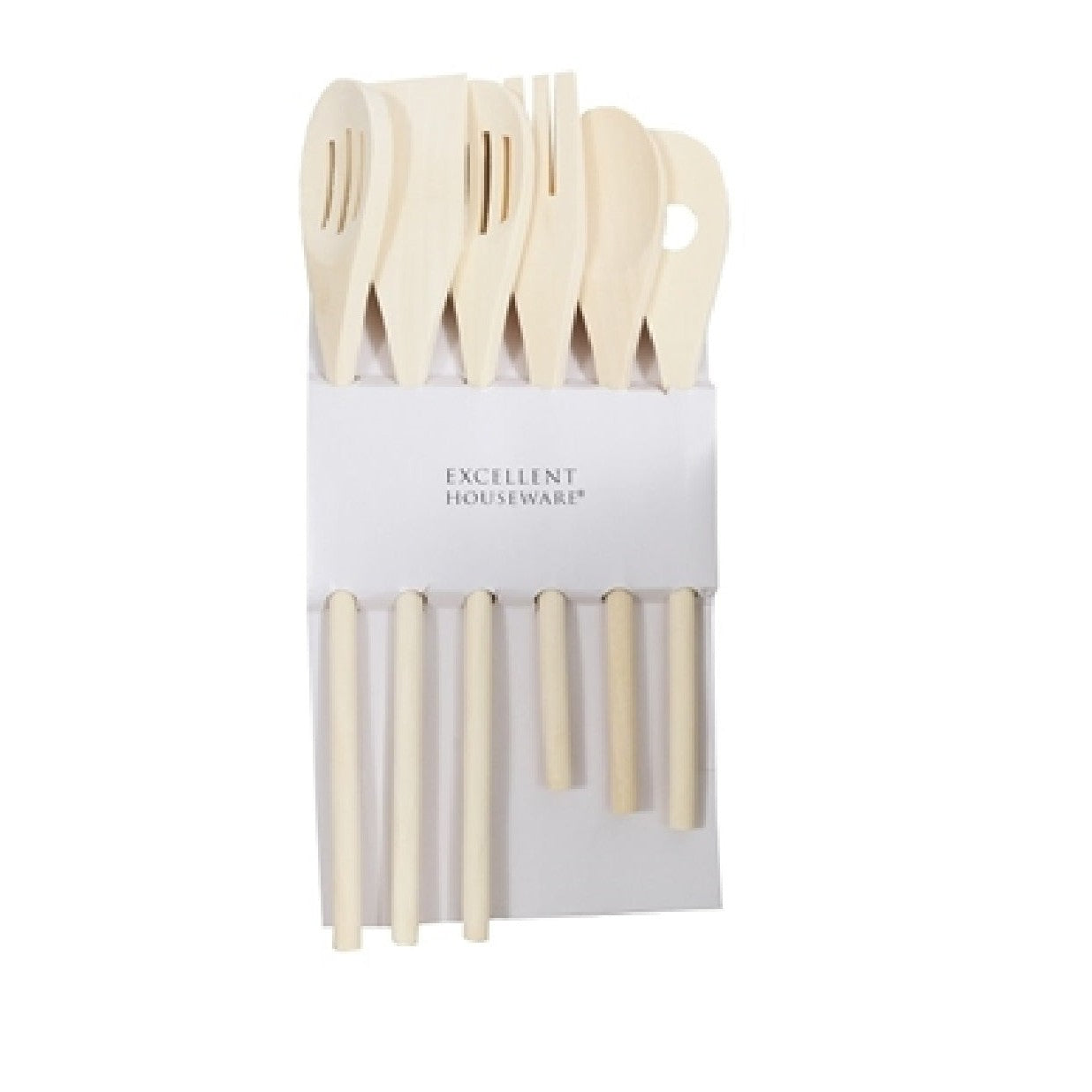 Kitchen Utensils Wood 6 Pack 21014