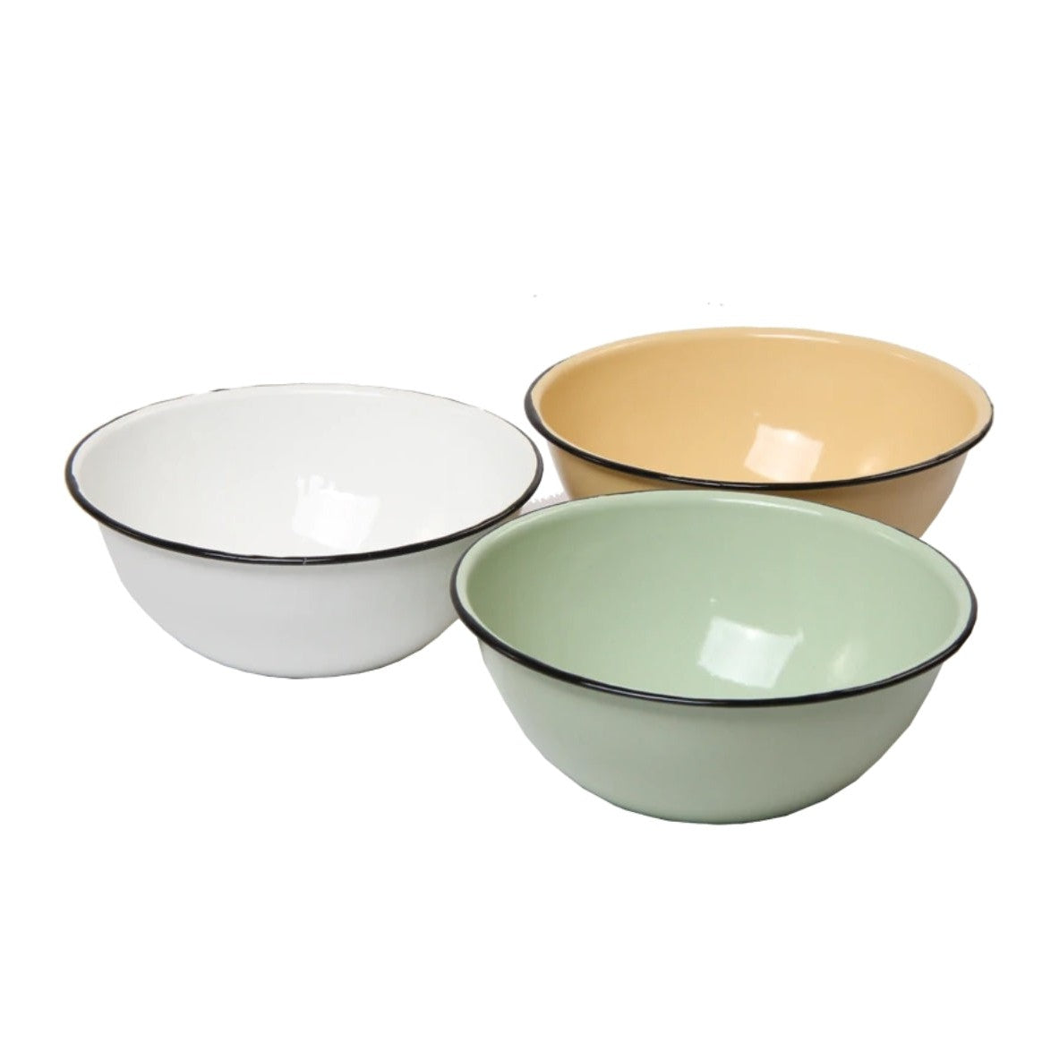 Enamel Cash Bowl 18cm Assorted