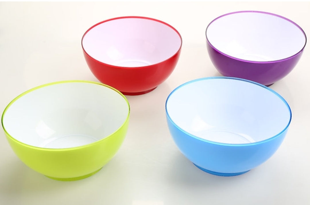 Continental Homeware Salad Bowl Two Tone Acrylic Assorted CH