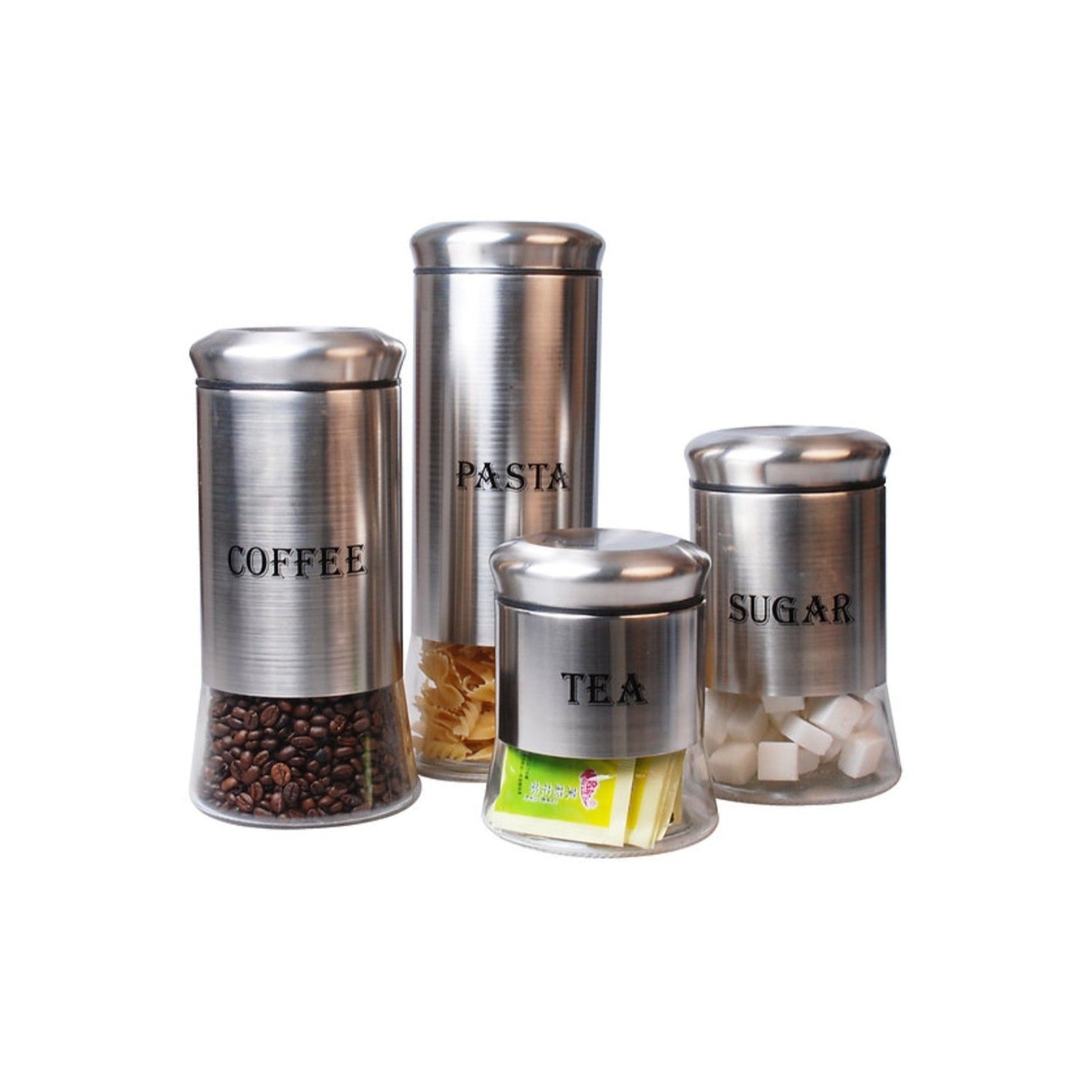 Continental Homeware Canister 4pc Spice Set Print CH368