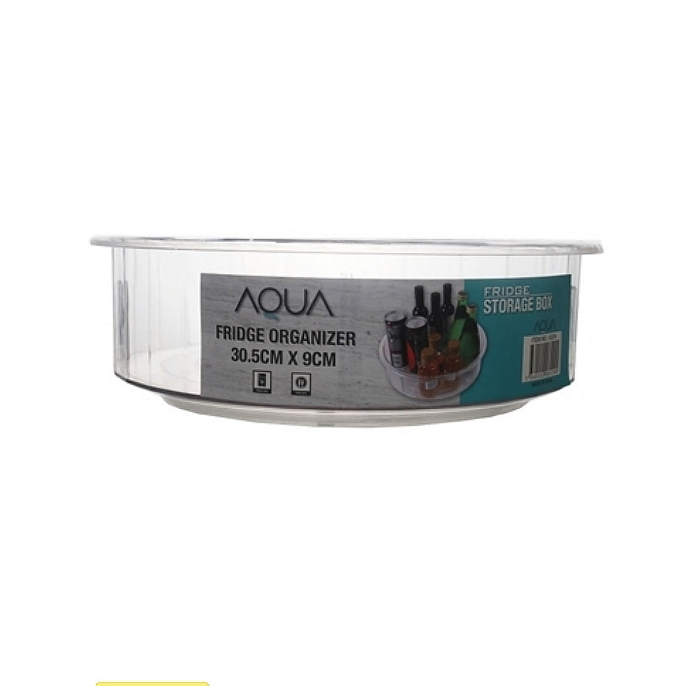 Aqua Fresh Keeper Turntable 30.5x27.5x9cm Fridge Storage Box 10374