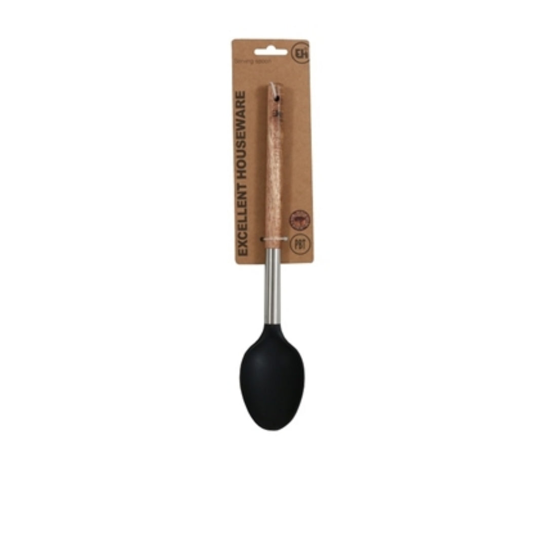 Serving Spoon Black Acacia Wooden Handle 21187