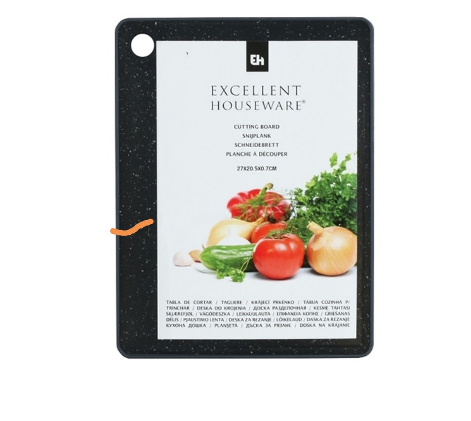 Cutting Board 27x20.5cm Black 21650