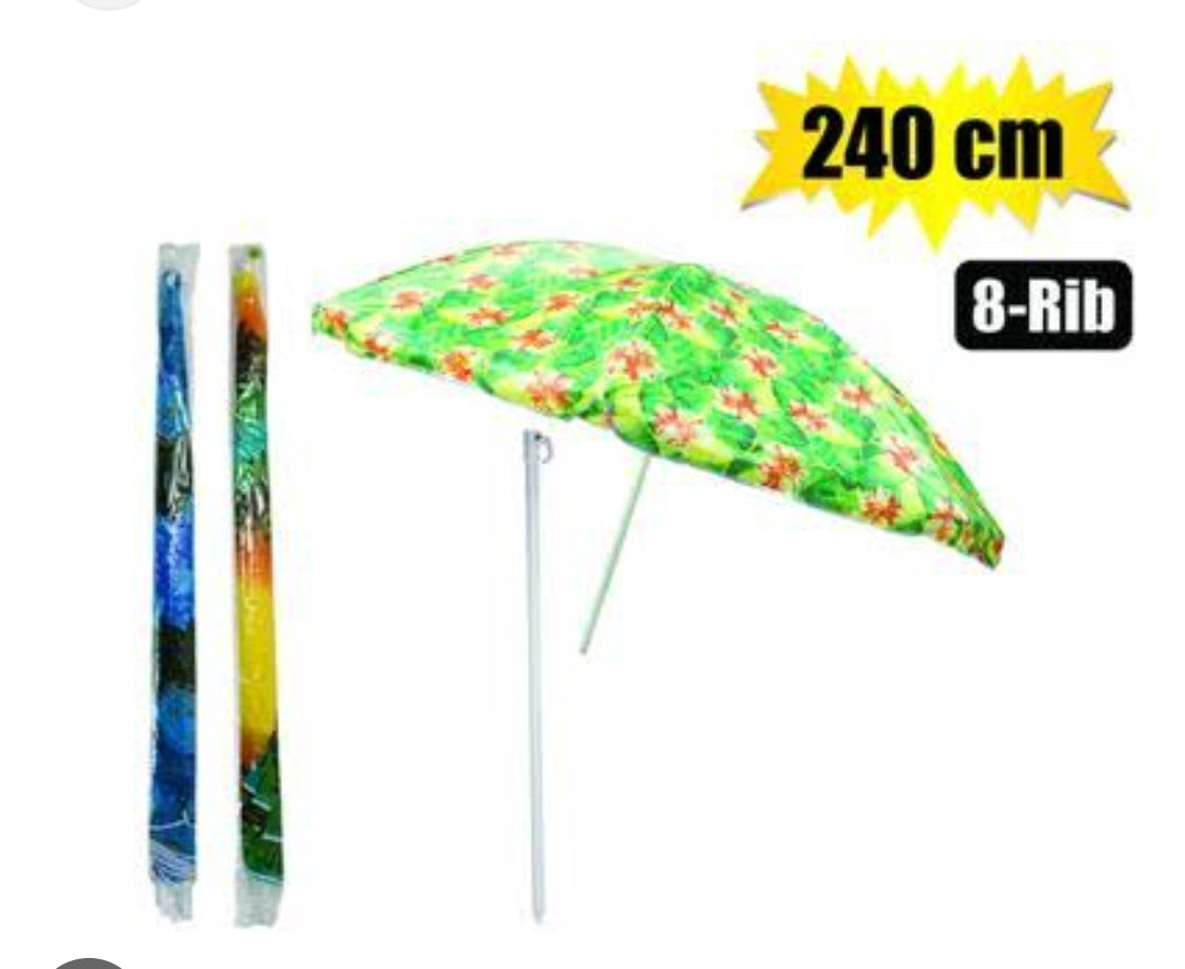 Umbrella Beach 240cm Diam 8 Rib1