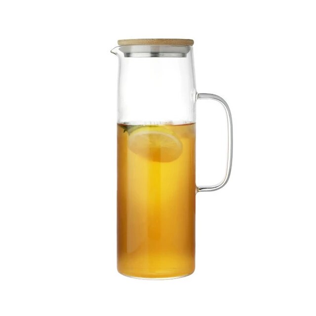 LAV Glass Water Jug 1.6L with Wood Lid SGN1941