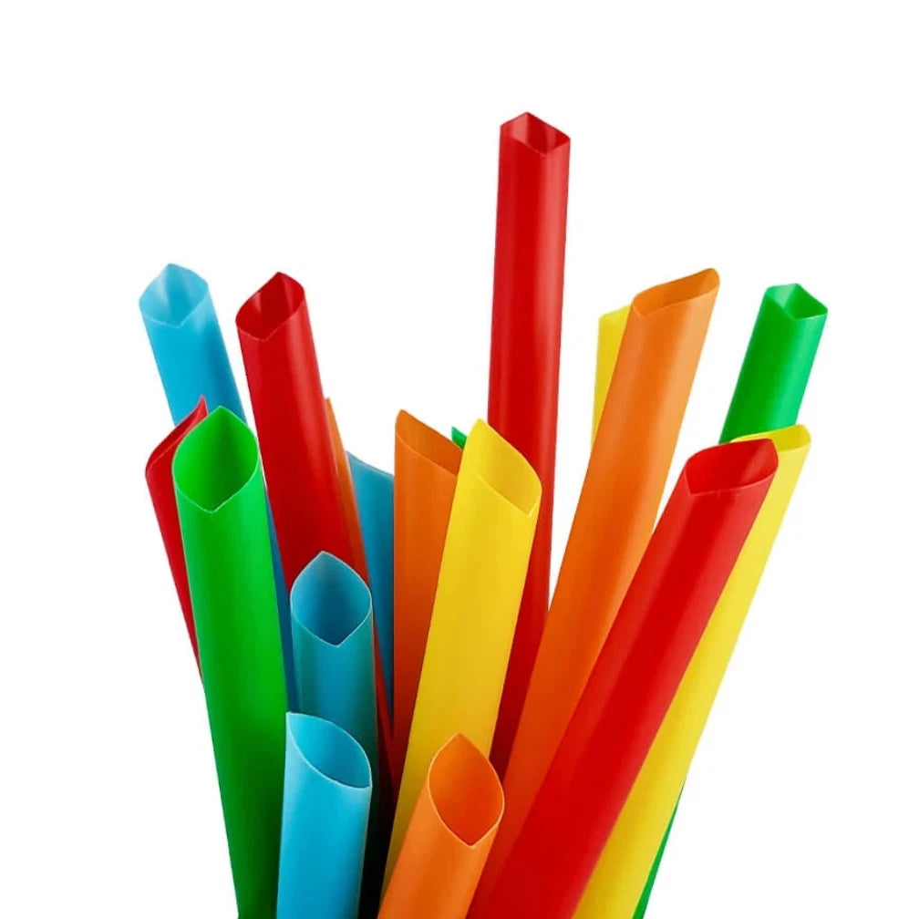 Boba Thick Plastic Straws 12mm for Bubble Tea & Milkshake 100pack