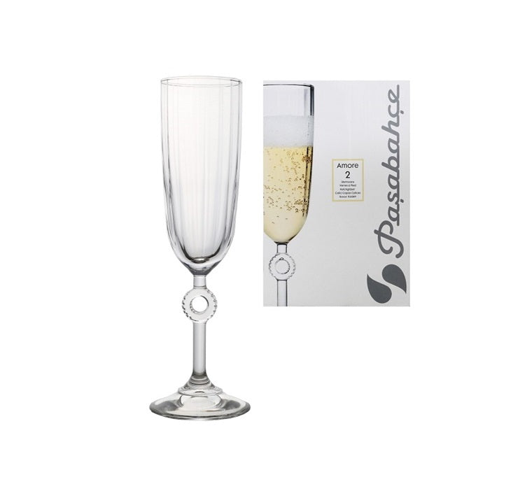 Pasabahce Amore Champagne Glass 2Pcs