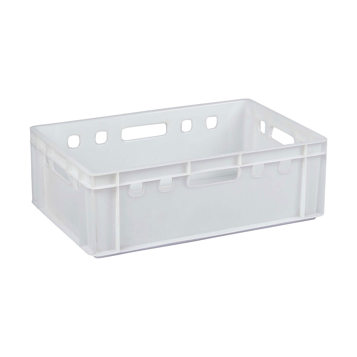 Plastic Crate Stackable White  Buzz