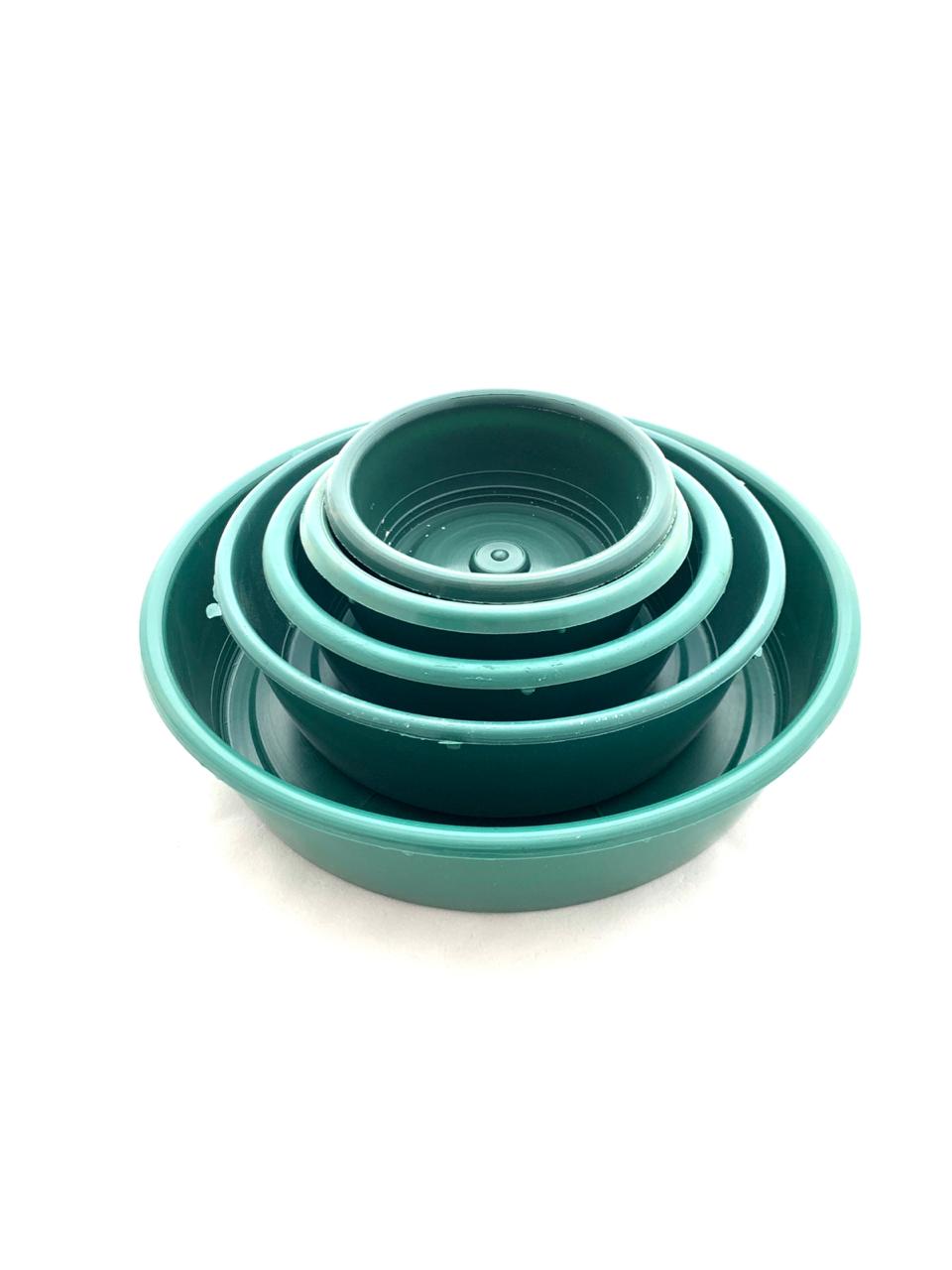 Plastic Garden Bowl Green 11cm 1pc