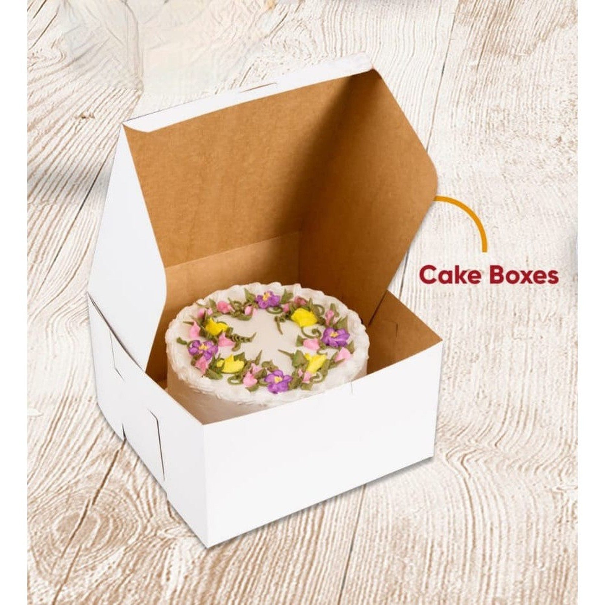 Cake Boxes 10x10x1.5inch 10pack