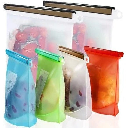 Reusable Silicone Freezer Bags 1000ml Each