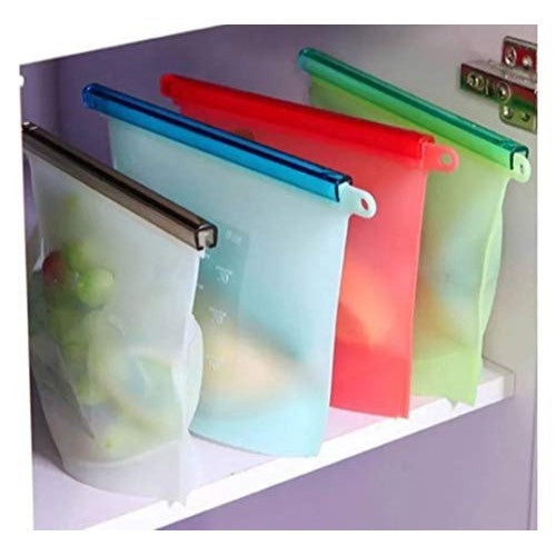 Reusable Silicone Freezer Bags 1000ml Each