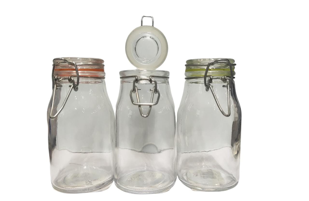 Regent Glass 175ml Mini Canister with clip Top Lid