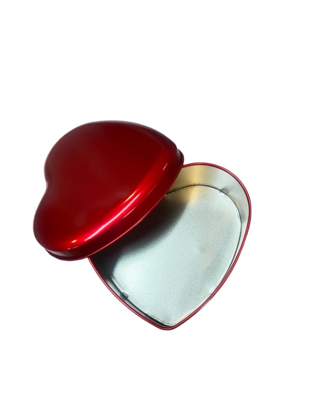 Gift Tin Box Heart Shaped 13x24x8cm with Lid