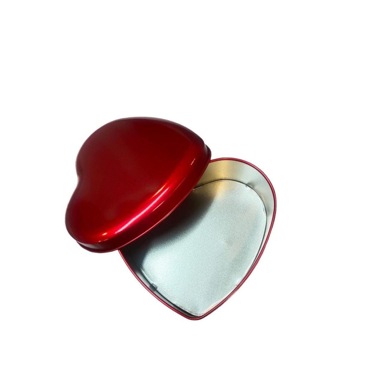 Gift Tin Box Heart Shaped 13x24x8cm with Lid