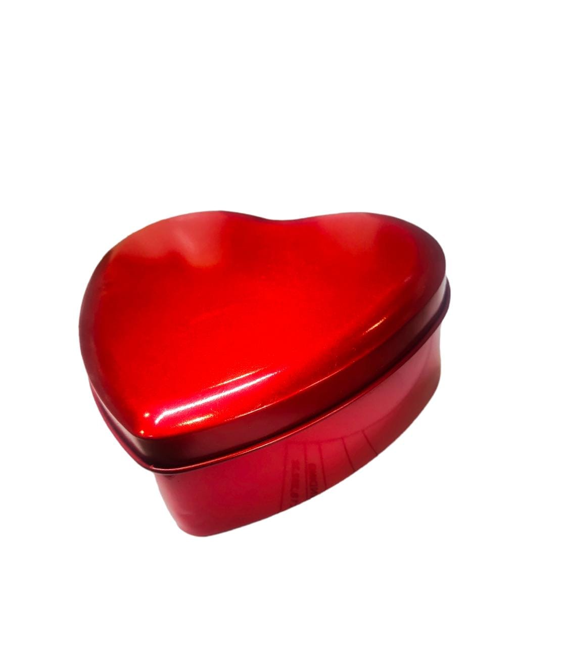 Gift Tin Box Heart Shaped 13x24x8cm with Lid