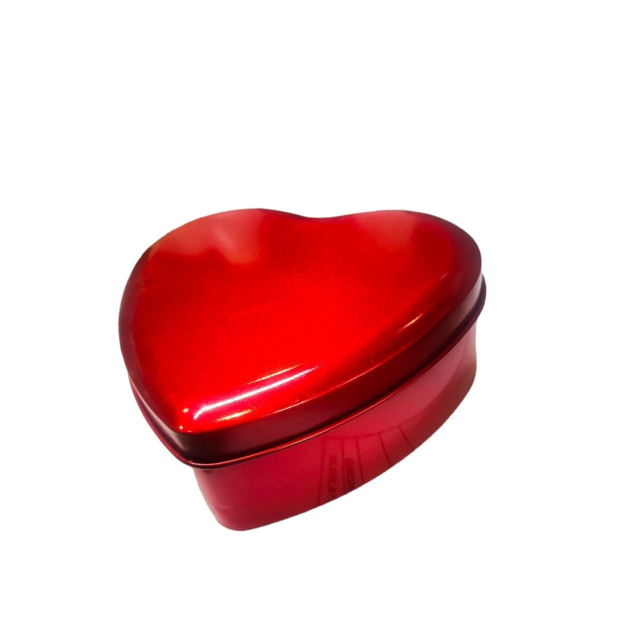 Gift Tin Box Heart Shaped 13x24x8cm with Lid