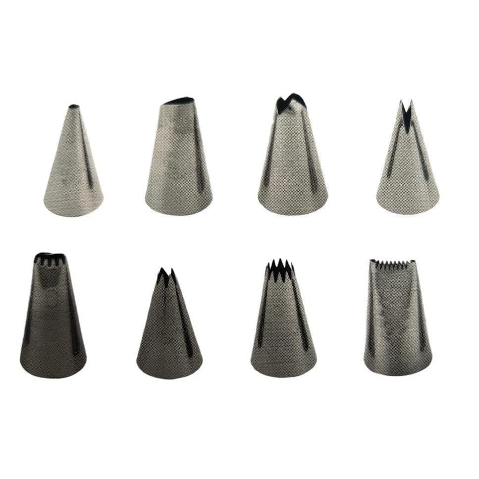 Icing Nozzles 9 Pack Stainless Steel  3102 Sjs