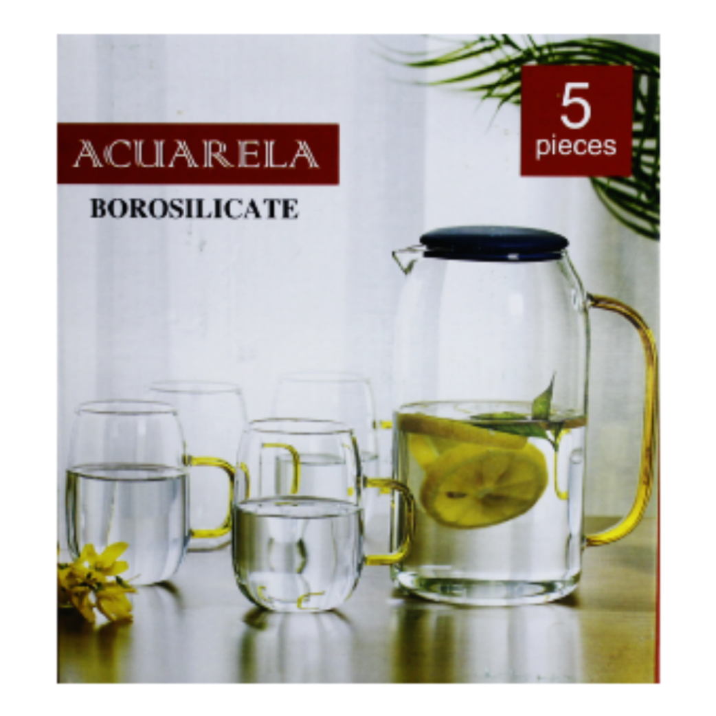 Borosilicate Water Set 5pcs Set Acuarela GL2821