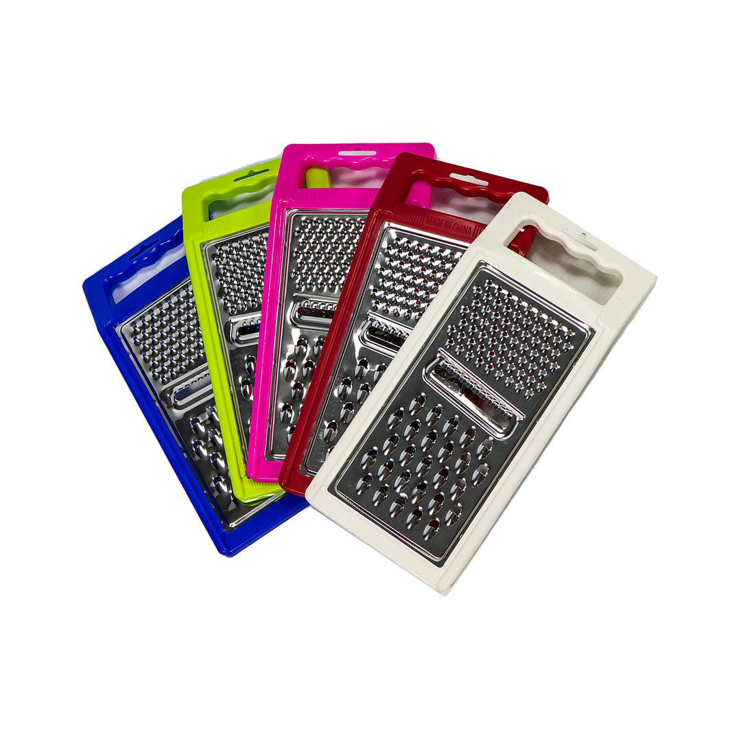 Grater Flat Universal Stainless steel with plastic cover