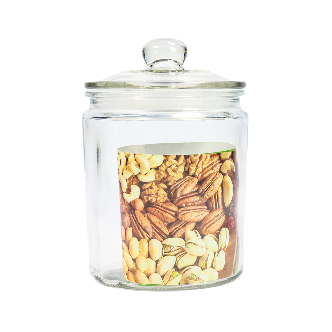 Glass Canister Cookie Jar 4L 18.5x25cm