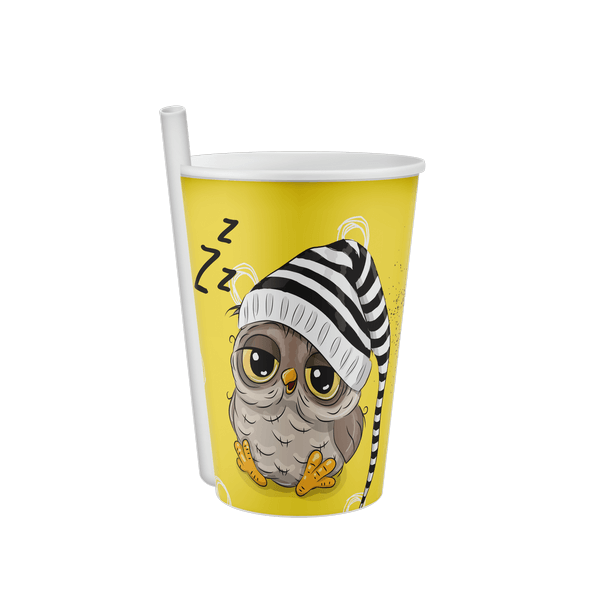 Titiz Plastic Kiddies Sip Yummy Cup With Straw 400ml AP-9124
