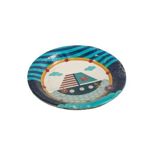 Party Paper Plate Nautical Sailor Sea Theme 10pcs