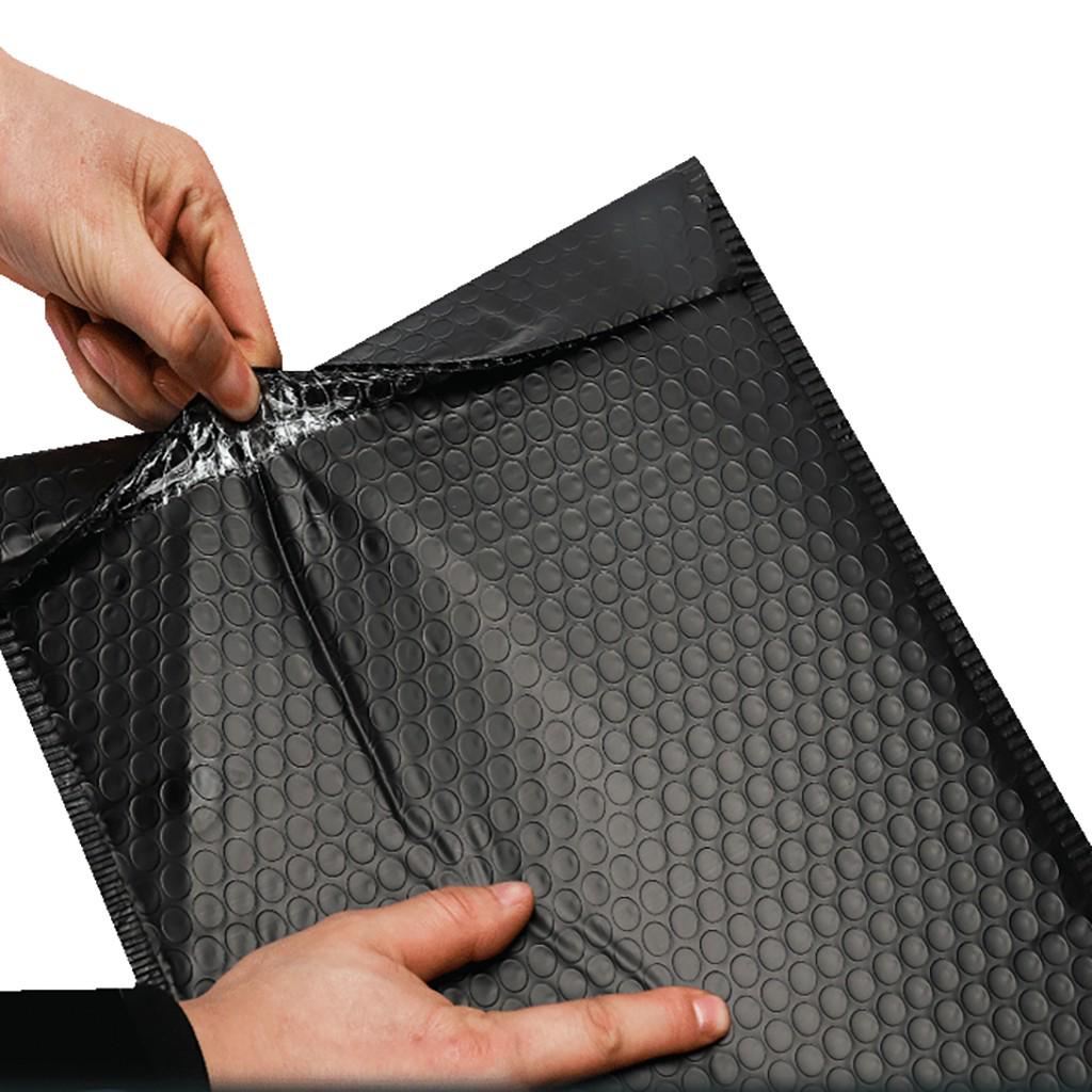 Bubble Pouch Mailer Bags Self-Seal Padded Envelope Matte Black 18x23cm