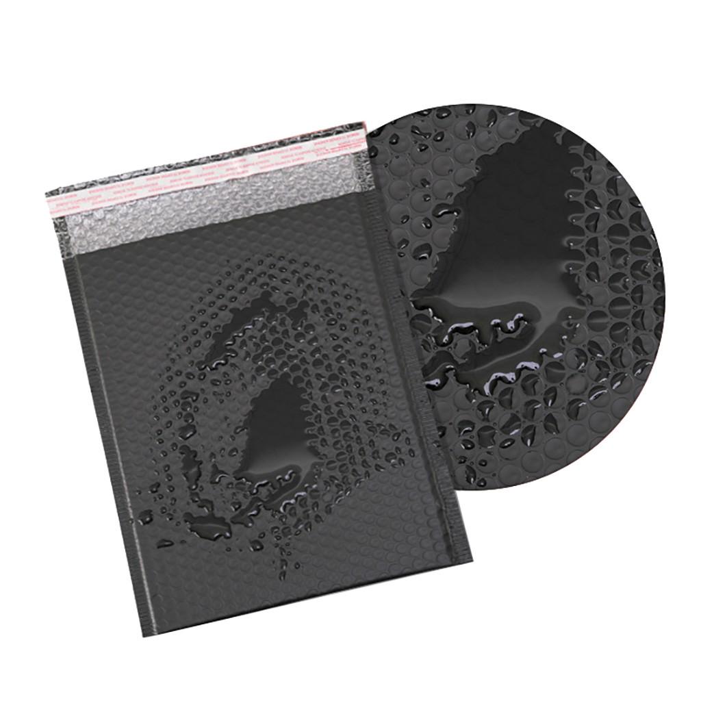 Bubble Pouch Mailer Bags Self-Seal Padded Envelope Matte Black 18x23cm