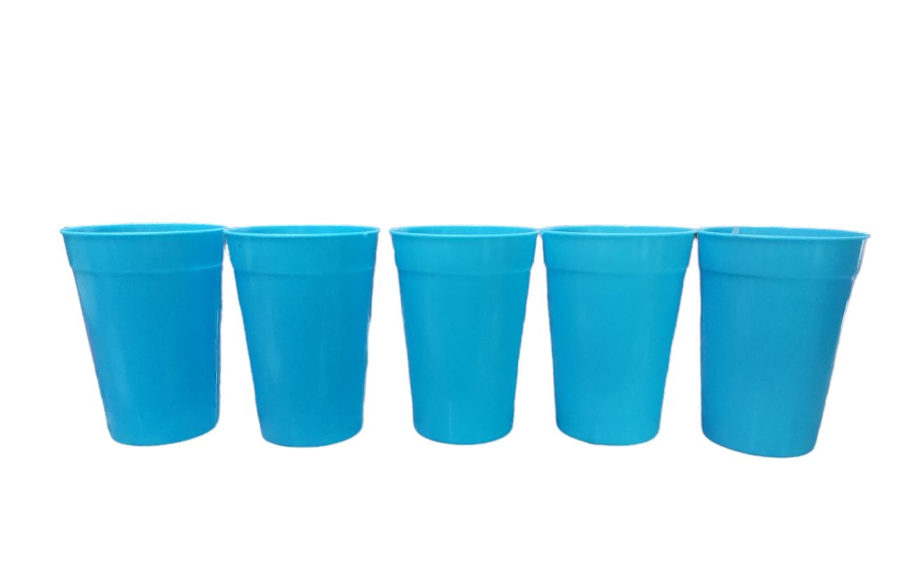 Elite Plastic Party Tumbler Cups 340ml Reusable 5pack