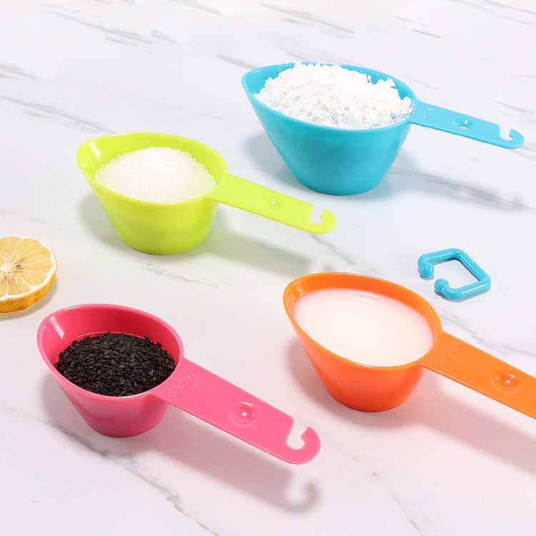 Measuring Spoons Kitchen Cooking Plastic Cups Set 4 Pack
