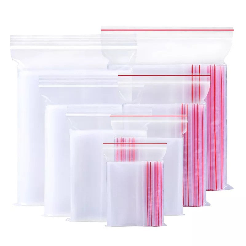 Zip Lock Bags Resealable 15x20.5cm 40mic 100pack