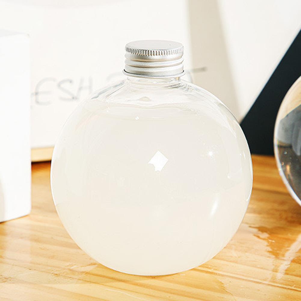 Plastic Globe Jar Spherical Ball Shaped Bottle with Silver Lid