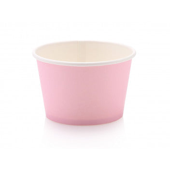 Ice Cream Paper Cups 250ml Vintage Tubs Pastel Pink 10pack