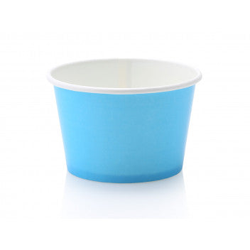 Ice Cream Paper Cups 250ml Vintage Tubs Pastel Blue 10pack