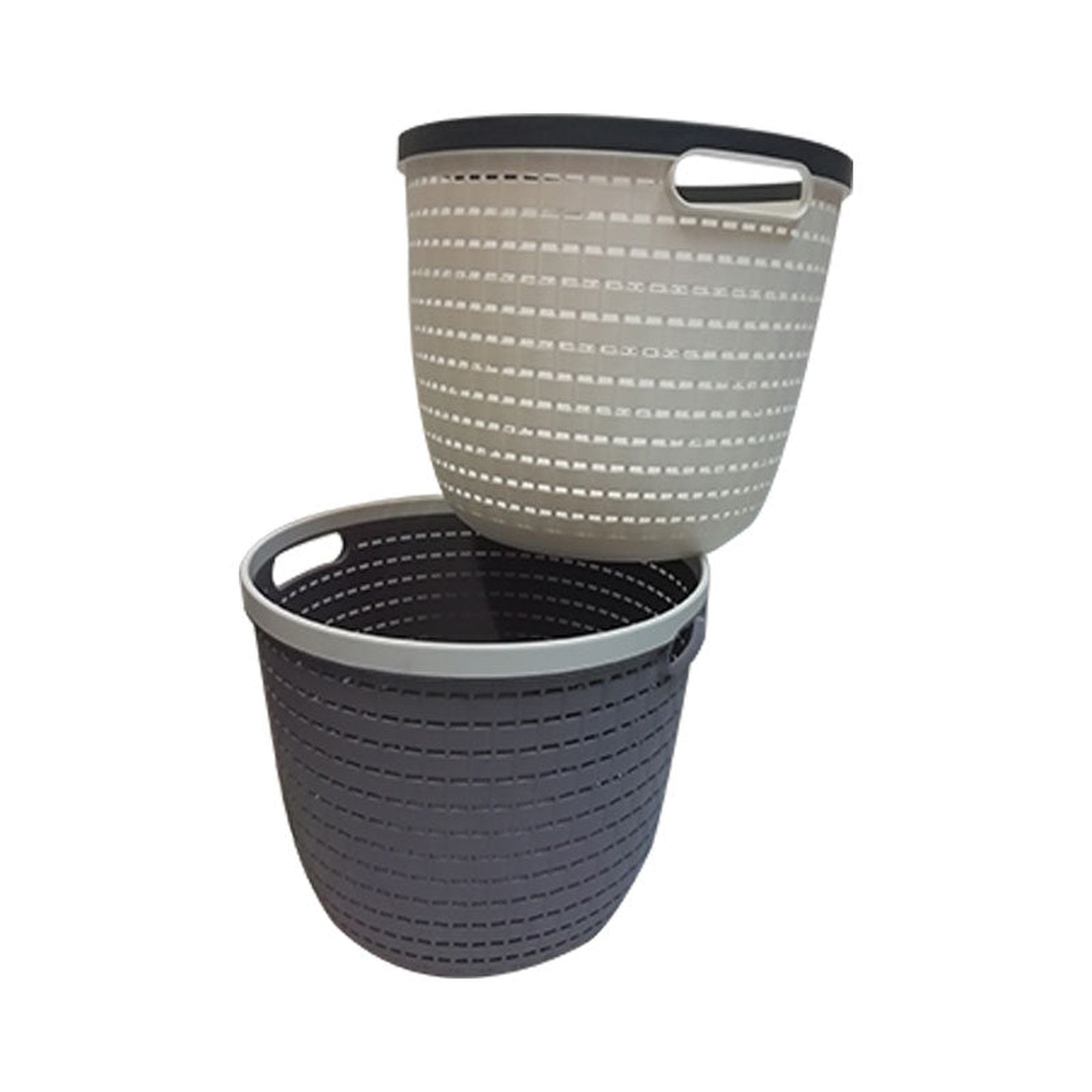 Multipurpose Storage Carry Laundry Basket Round 19x14cm 413