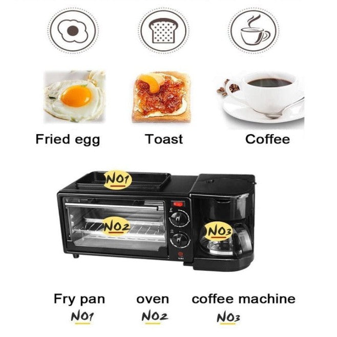 Mini Oven 3-in-1 Breakfast Maker 7L