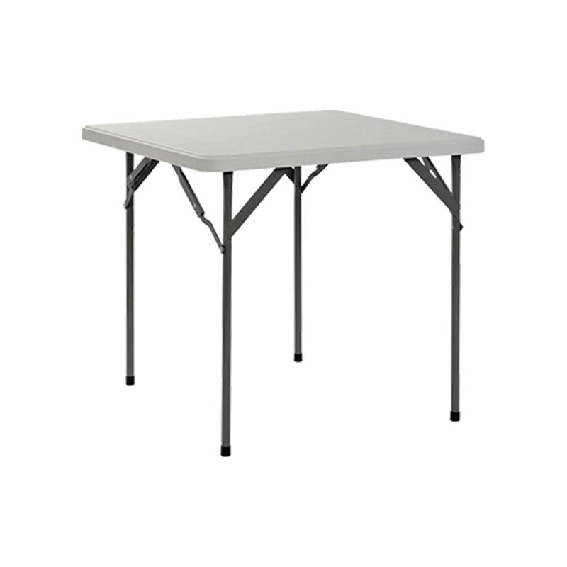 Folding Plastic Table Square White 86cm - Picnic Table