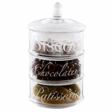 Glass Storage Container 3 Tier 12642