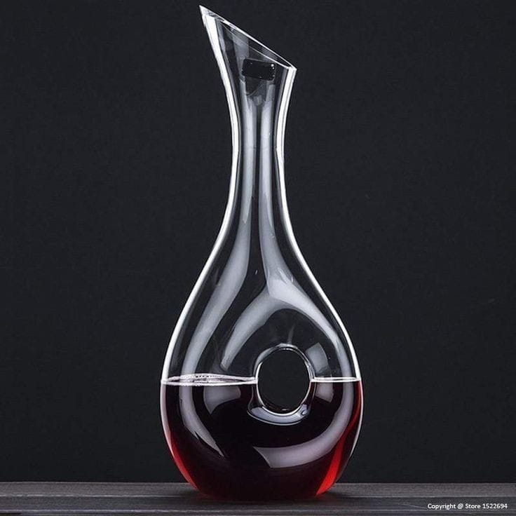 Glass Jug Cleae Wine with Hole