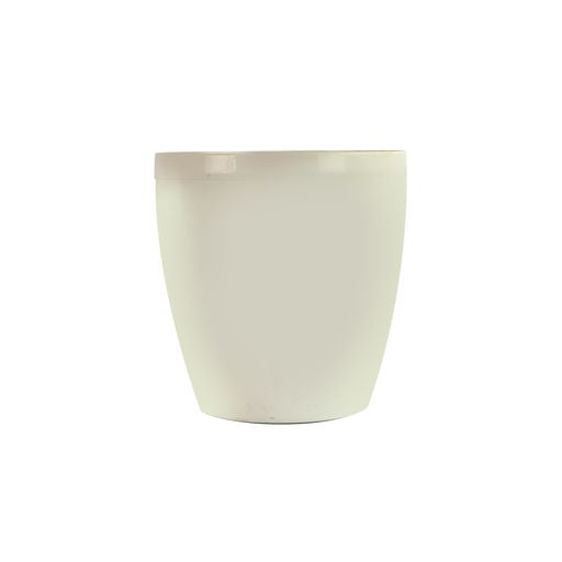 Plastic Vase Flower Planter Pot Pot Medium Round - White 487