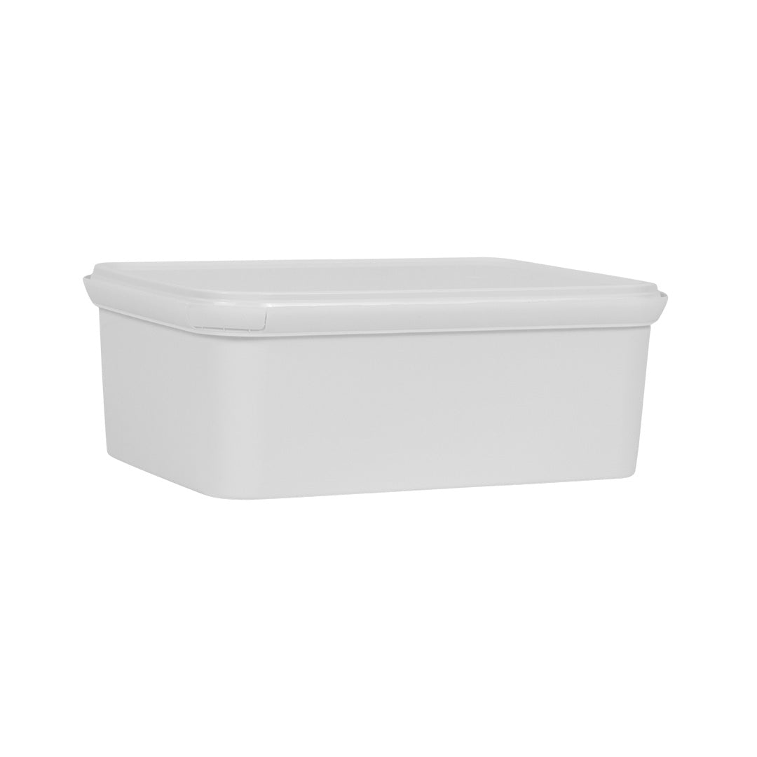 2L Ice Cream Tub Container White 5pack