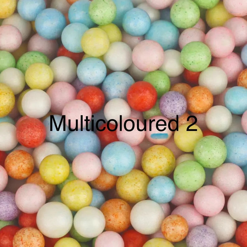 Polystyrene Styrofoam Miniature Balls Colors 10g