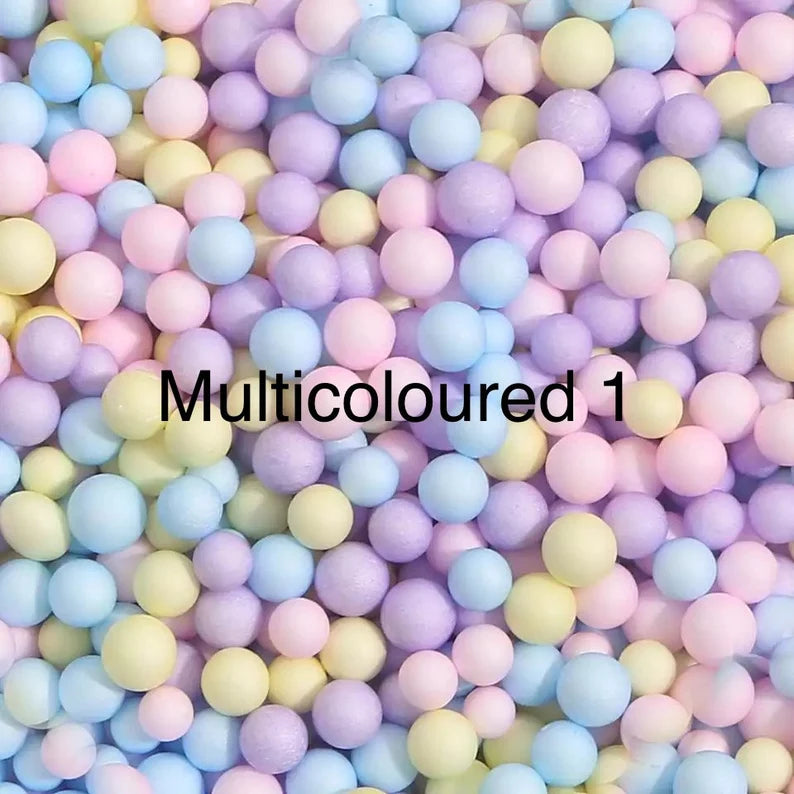 Polystyrene Styrofoam Miniature Balls Colors 10g