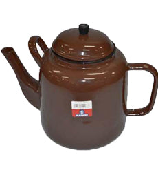 Kango Enamel Teapot 4.50L Brown BN12645