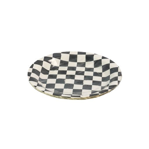 Party Paper Plate Checked 10pc 37208189